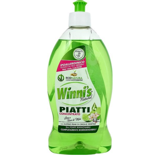 Winnis Eko Piatti Lime koncentrovaný hypoalergenní mycí prostředek na nádobí 500 ml