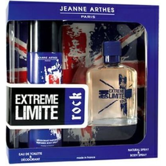Jeanne Arthes Extreme Limite Rock toaletní voda 100 ml + deodorant sprej 200 ml, pro muže dárková sada