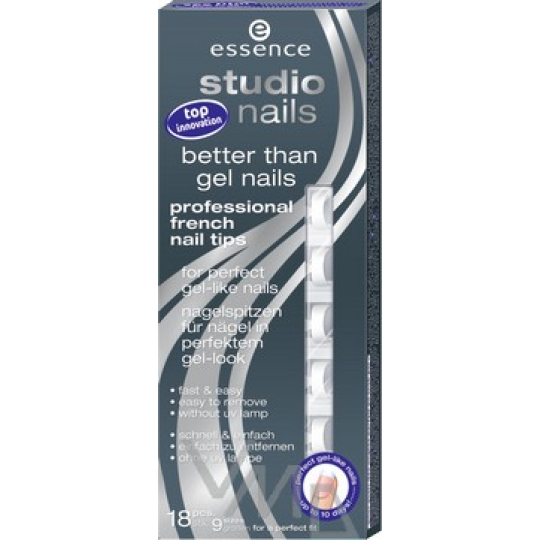 Essence Studio Nails Francouzské špičky na nehty 02 Natural White 18 kusů