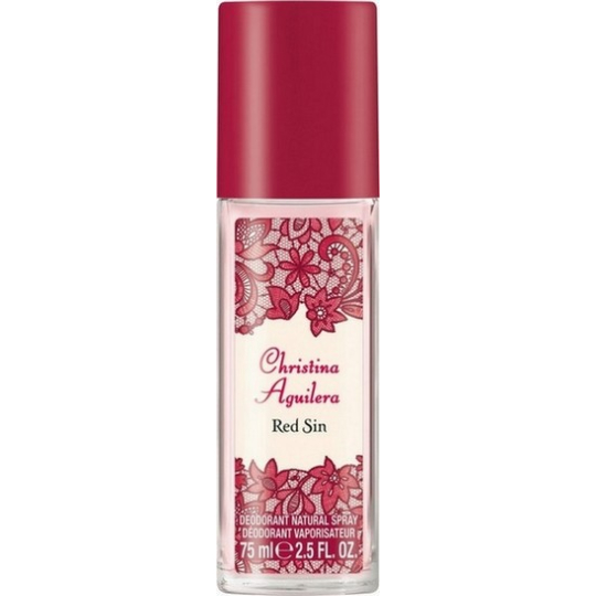Christina Aguilera Red Sin parfémovaný deodorant sklo pro ženy 75 ml