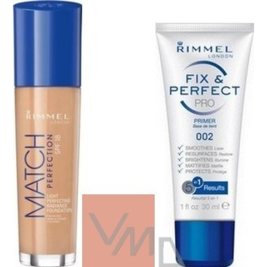 Rimmel London Match Perfection make-up 300 30 ml + báze pod make-up 30 ml