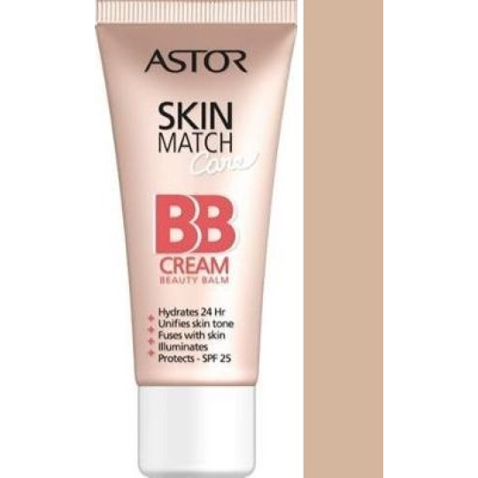 Astor SkinMatch Care 5v1 SPF25 BB krém 100 Ivory 30 ml