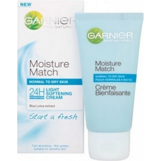 Garnier Skin Naturals Moisture Match 24h lehký zjemňující krém 50 ml