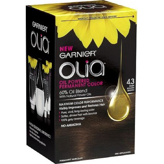 Garnier Olia barva na vlasy bez amoniaku 4.3 Zlatá tmavě hnědá
