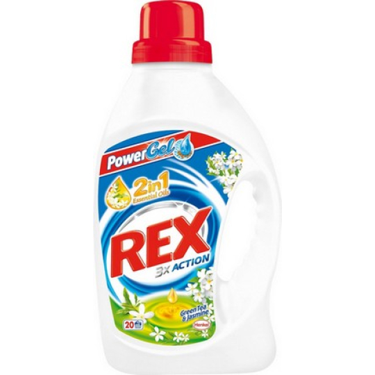 Rex 3x Action Green Tea & Jasmine gel na praní 20 dávek 1,46 l
