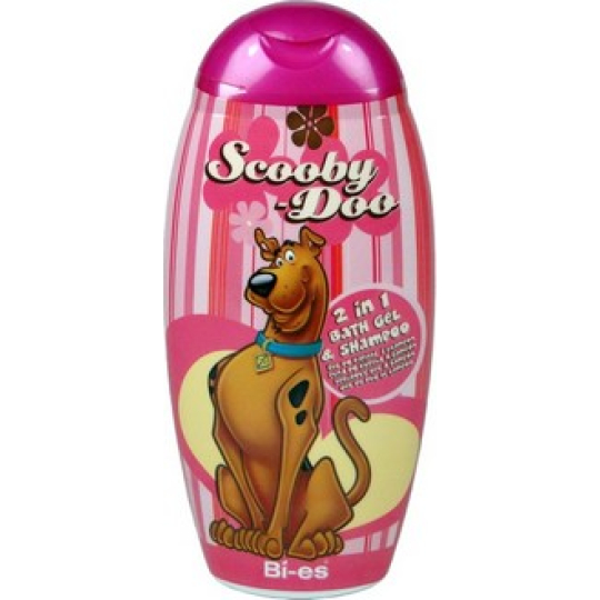 Disney Scooby-Doo 2v1 sprchový gel do koupele a šampón 250 ml růžový obal