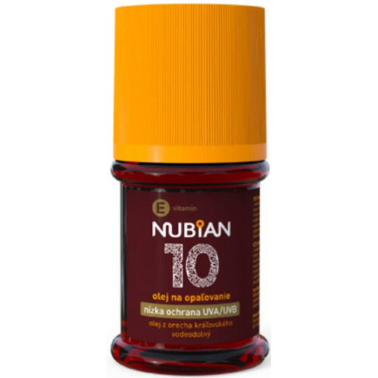 Nubian OF10 Olej na opalování, nízká ochrana 60 ml