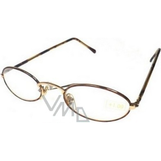 Berkeley Čtecí dioptrické brýle +3 zlaté MC3 1 kus