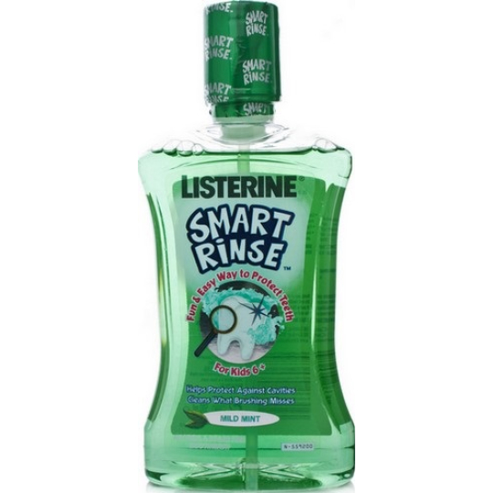 Listerine Smart Rinse Mild Mint ústní voda pro děti od 6 let 250 ml