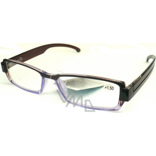 Berkeley Čtecí dioptrické brýle +1 fialovohnědé CB02 1 kus MC2076