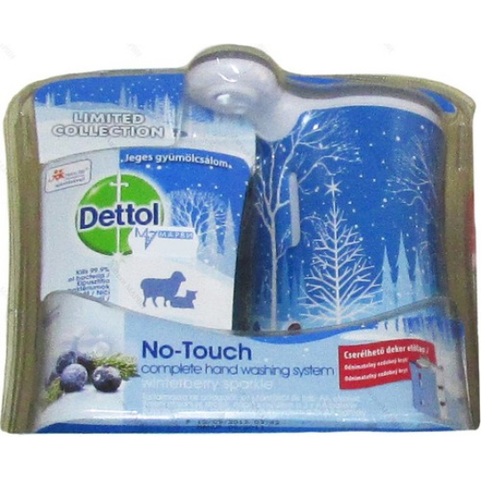 Dettol Winterberry Sparkle bezdotykový dávkovač mýdla a antibakteriální náplň s mýdlem 250 ml