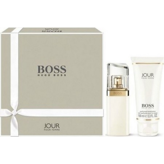 Hugo Boss Jour pour Femme parfémovaná voda pro ženy 75 ml + tělové mléko 200 ml, dárková sada