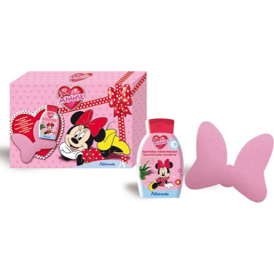 Disney Minnie Mouse sprchový gel 300 ml + žínka na mytí pro děti , kosmetická sada