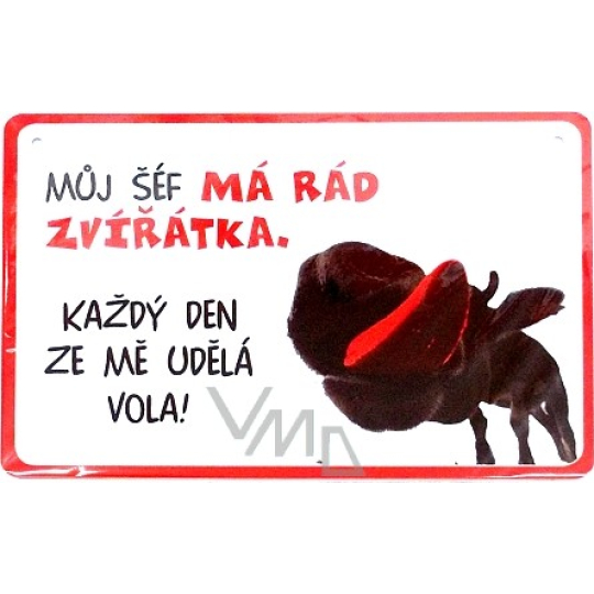 Nekupto Humor po Česku humorná cedulka 15 x 10 cm 1 kus
