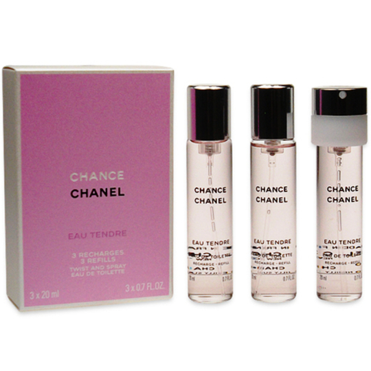 Chanel Chance Eau Tendre toaletní voda náhradní náplň pro ženy 3 x 20 ml