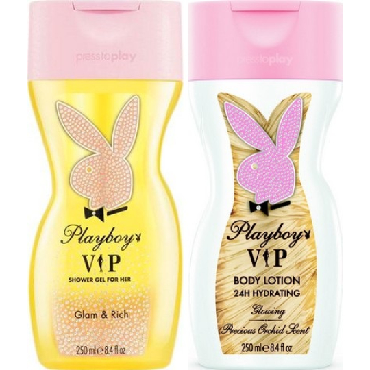 Playboy Vip for Her sprchový gel 250 ml + balzám po holení 250 ml, kosmetická sada