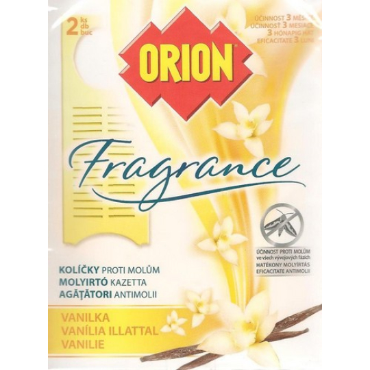Orion Fragrance Vanilka závěsné kolíčky proti molům 2 kusy