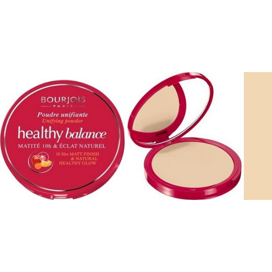 Bourjois Healthy Balance Unifying Powder kompaktní pudr 52 Vanille 9 g