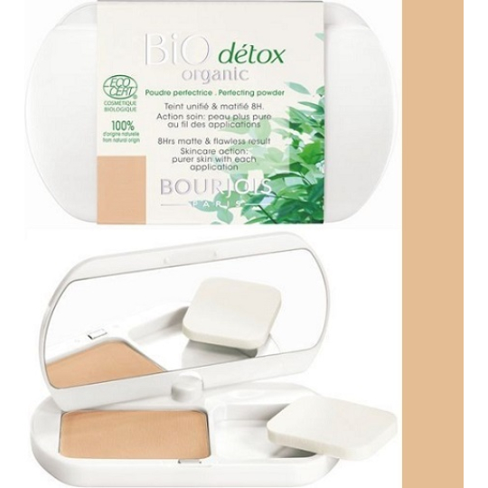 Bourjois Bio Détox Organic Perfecting Powder kompaktní pudr 52 Vanille 9 g