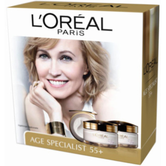 Loreal Paris Age Specialist 55+ denní krém 50 ml + noční krém 50 ml, kosmetická sada pro ženy
