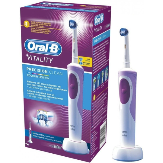 Oral B Vitality Precision Clean Purple elektrický zubní kartáček 1 kus