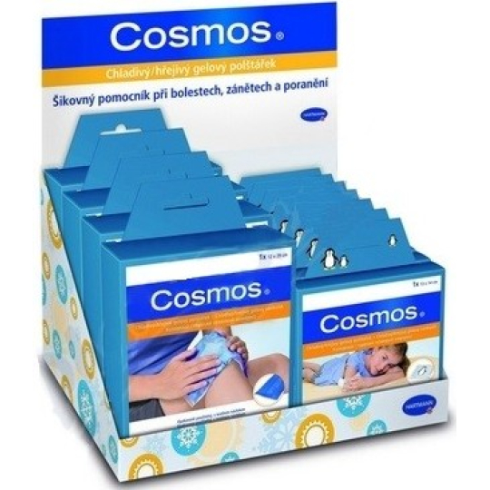 Cosmos Chladivé/hřejivé gelové polštářky s textilním návlekem displej 4+7 kusů