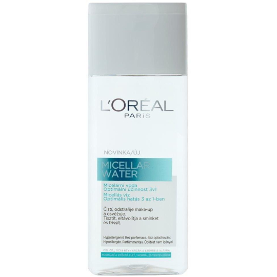 Loreal Paris Micellar Water 3v1 micelární voda pro normální a smíšenou pleť 200 ml