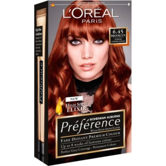 Loreal Paris Préférence Récital barva na vlasy 6.45 brooklyn Intenzivní měděná hnědá