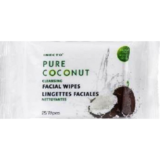 Inecto Pure Coconut čisticí pleťové ubrousky 25 kusů