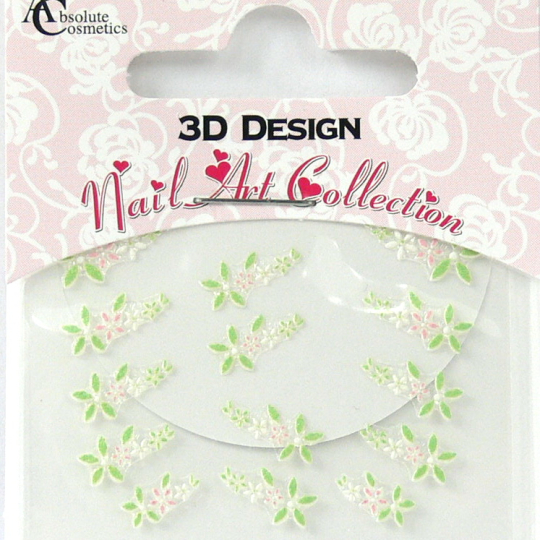 Absolute Cosmetics Nail Art 3D nálepky na nehty 24913 1 aršík