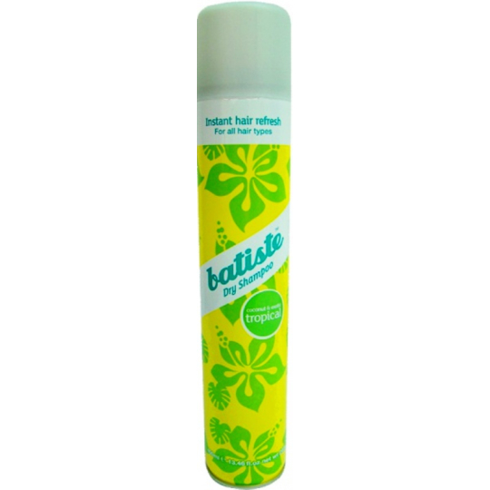 Batiste Tropical suchý šampon na vlasy pro objem a lesk 400 ml