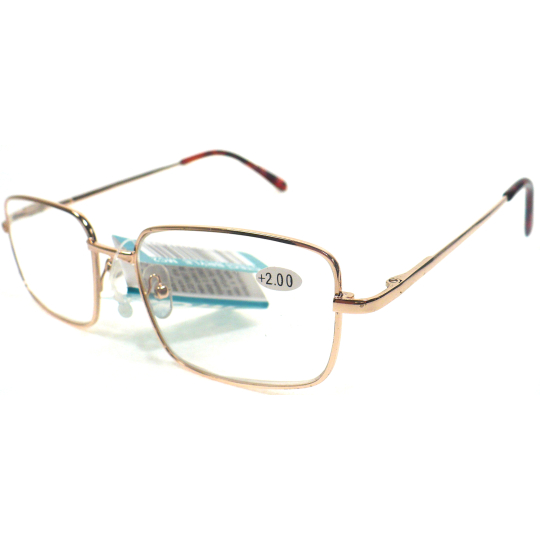 Berkeley Čtecí dioptrické brýle +3,0 zlaté kov MC2 1 kus ER5050
