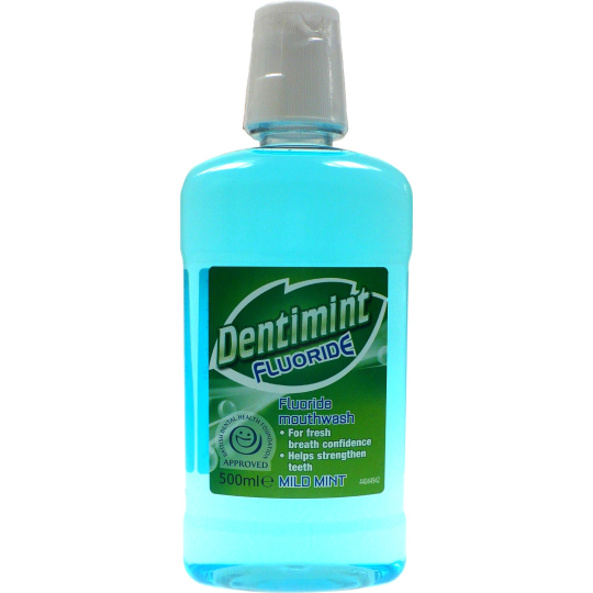 Dentimint Fluoride Mouthwash Mild Mint ústní voda 500 ml