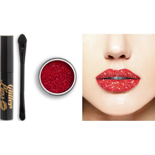 Glitter Lips dlouhotrvající lesk na rty se třpytkami Ruby Slippers 3,5 ml