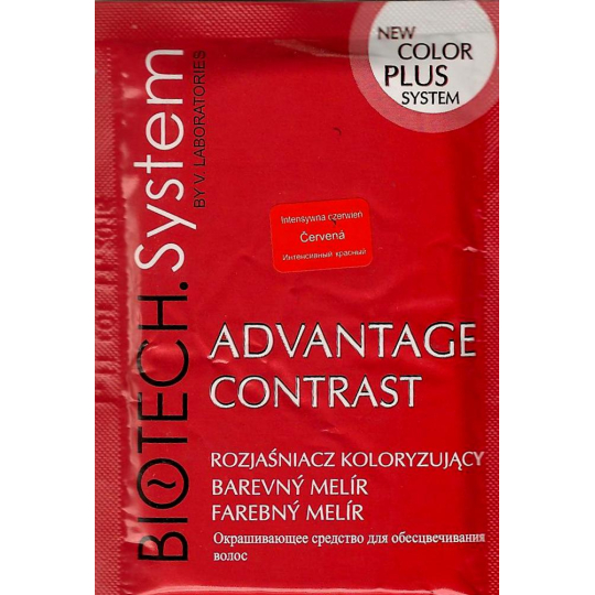 Biotech System Advantage Contrast melírovací prášek červený 15 g