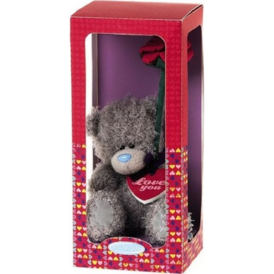 Me to You Medvídek s růží v dárkové krabičce 12,5 cm
