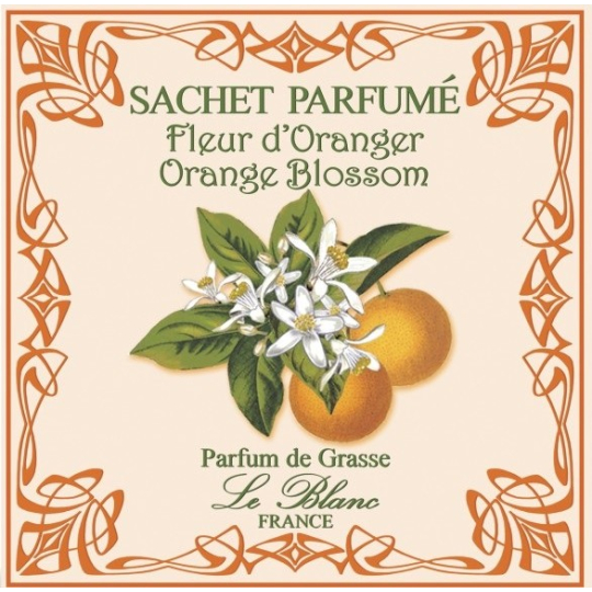 Le Blanc Orange Blossom - Pomerančový květ Vonný sáček 11 x 11 cm 8 g