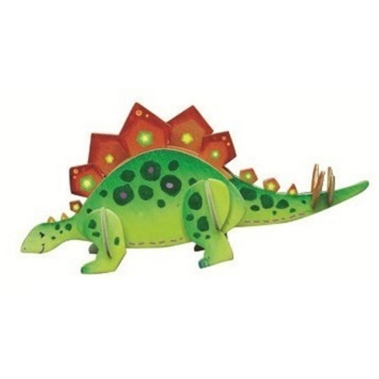 Puzzle dřevěné dinosauři 1 Stegosaurus 20 x 15 cm