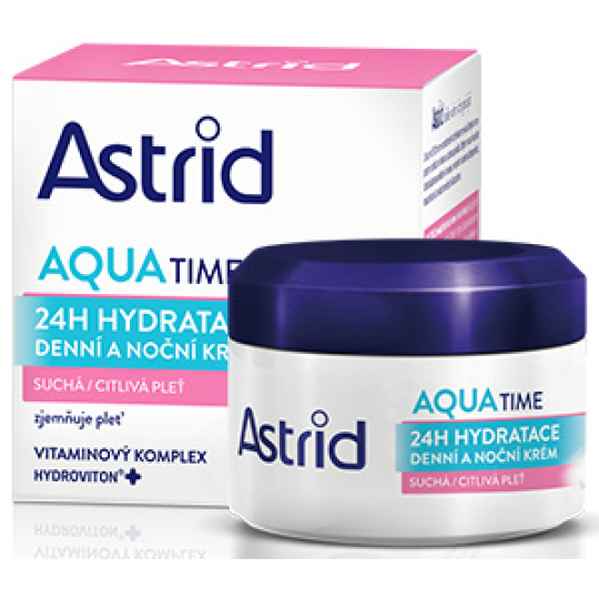Astrid Aqua Time denní a noční krém pro suchou a citlivou pleť 50 ml