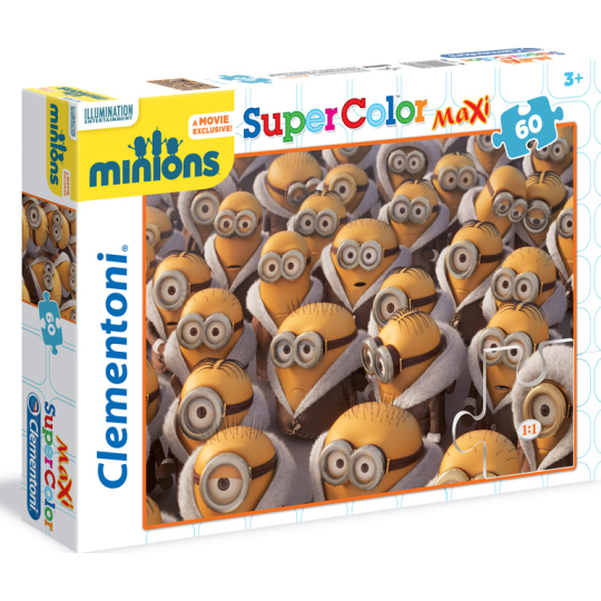 Clementoni Puzzle Maxi Mimoni 60 dílků, doporučený věk 3+